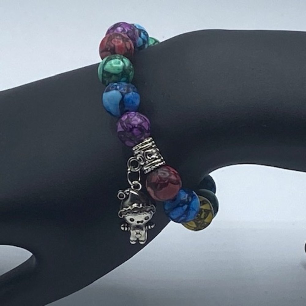 Howlite Bracelet W/Charm